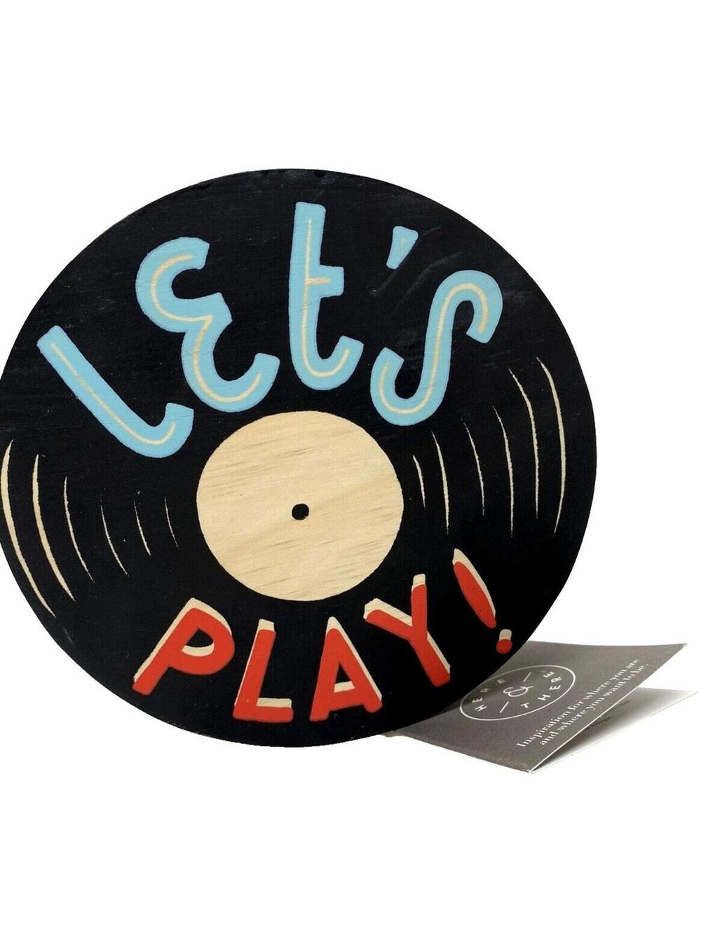 Musical Record Wall Decor for Studio Basement Wooden Round From Here & There New